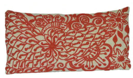 Hand-embroidered decorative pillow cover – SC118